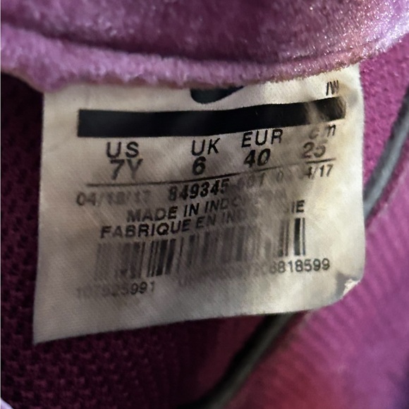 Nike Air Force 1 Velvet Burgundy Mauve AF1 GS 7Y Womens 8.5 - Picture 12 of 16